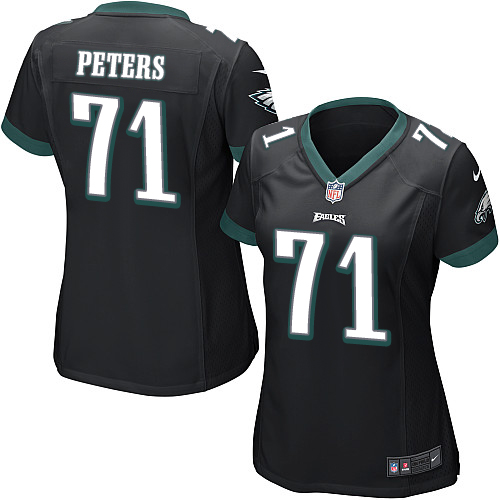 Women's Elite Jason Peters Nike Jersey Black Alternate - #71 NFL Philadelphia Eagles